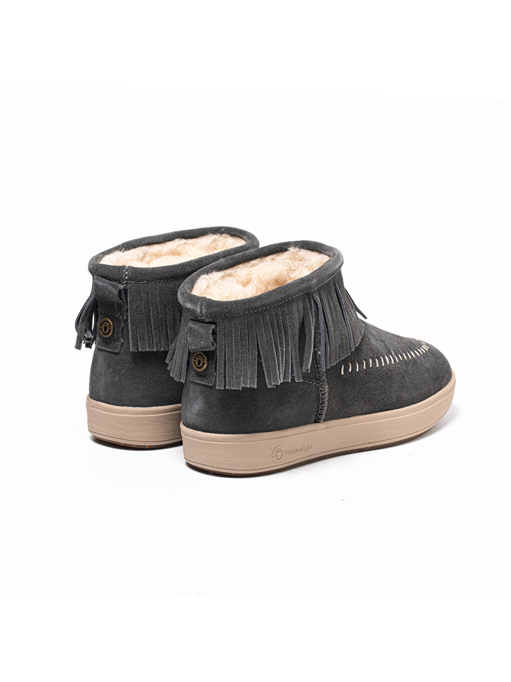 Gri Kadın Bot 8462 FLECOS NL MERINO-3