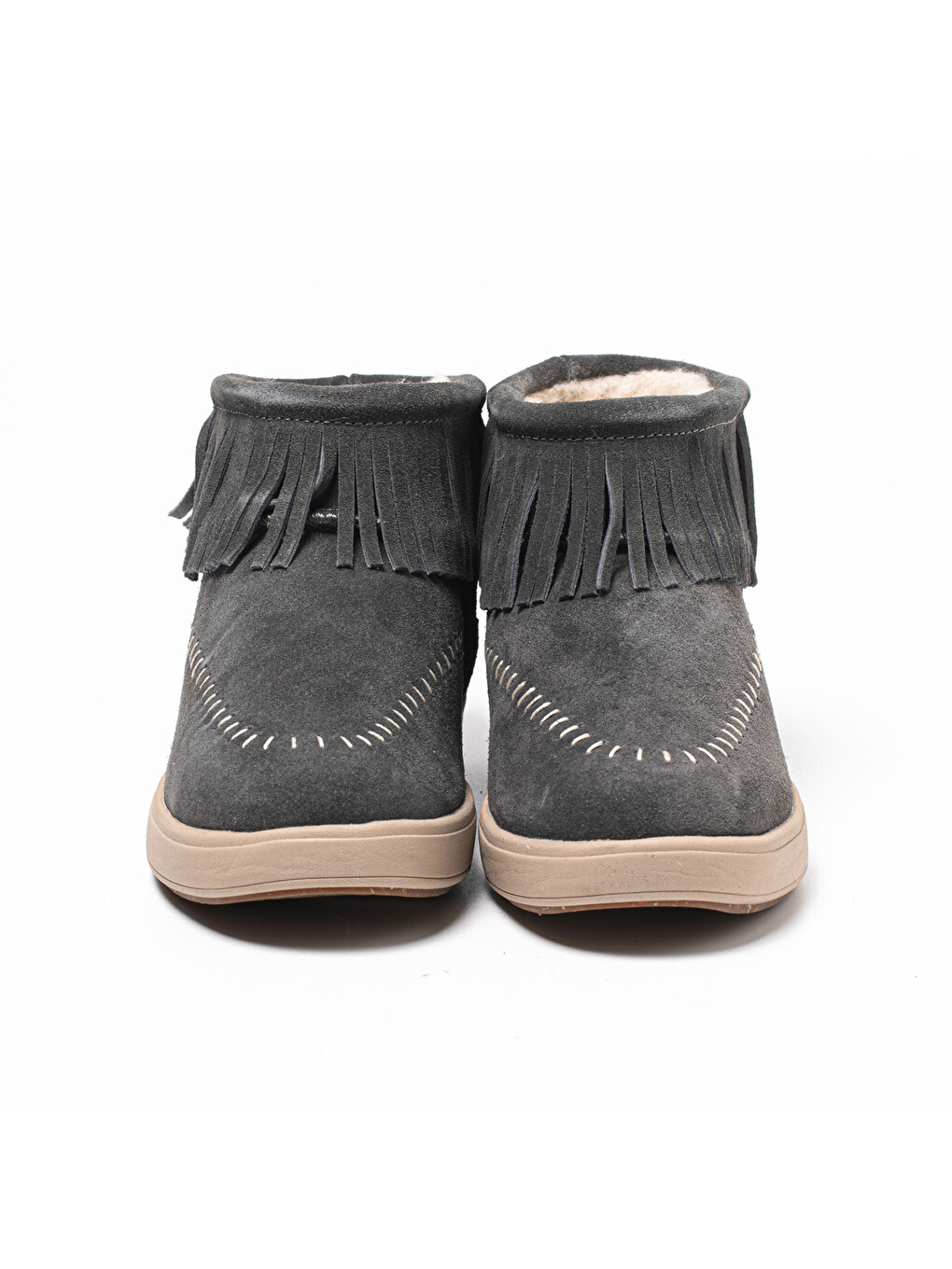 Gri Kadın Bot 8462 FLECOS NL MERINO-5