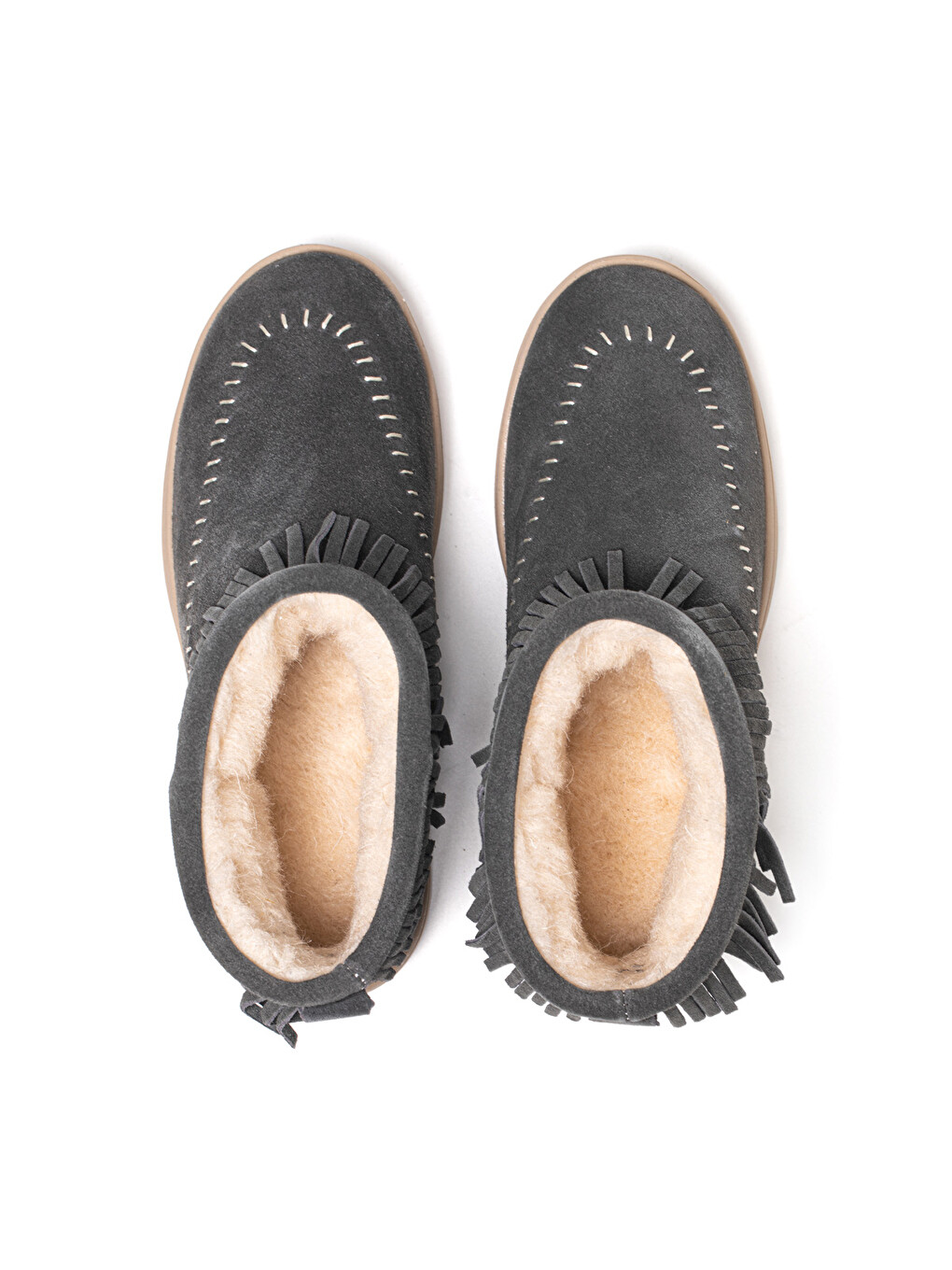 Gri Kadın Bot 8462 FLECOS NL MERINO-6