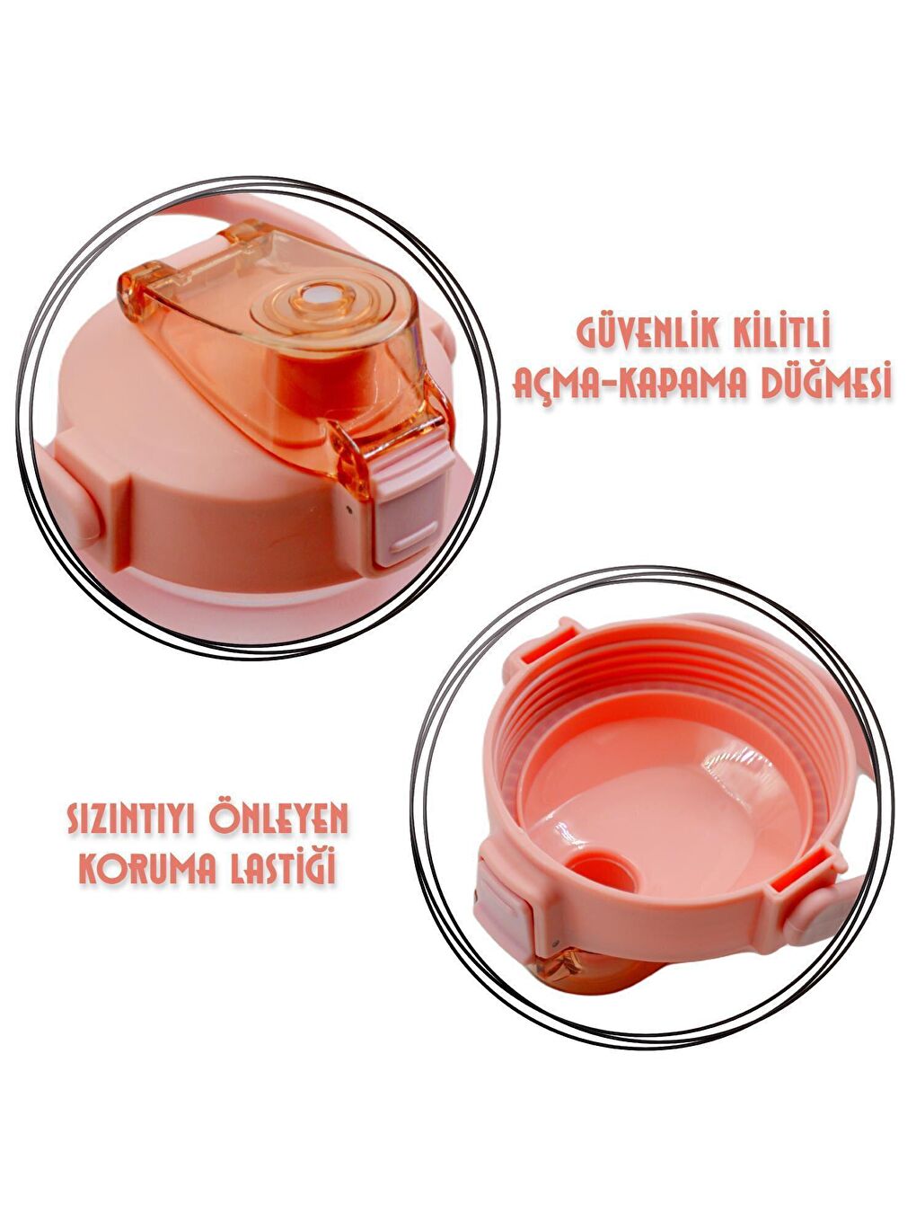 BottleBoss Pastel Renk Geçişli Sızdırmaz Kapak Motivasyon Matarası 2 Litre Sticker HEDİYELİ Pembe - 2