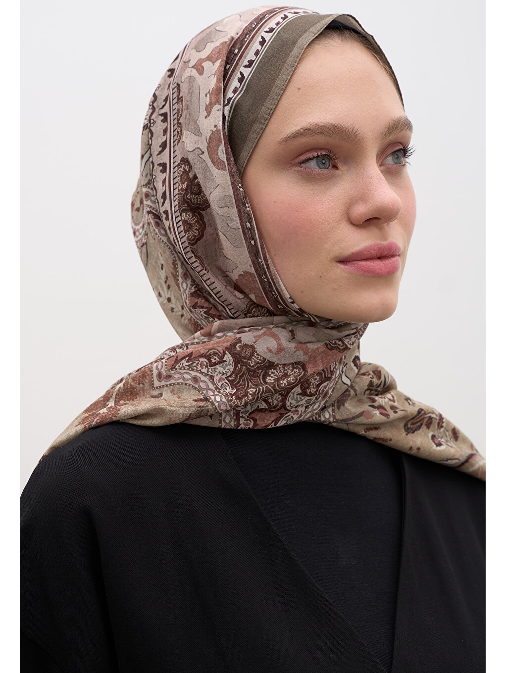 Arıane Desen Şal Haki-2
