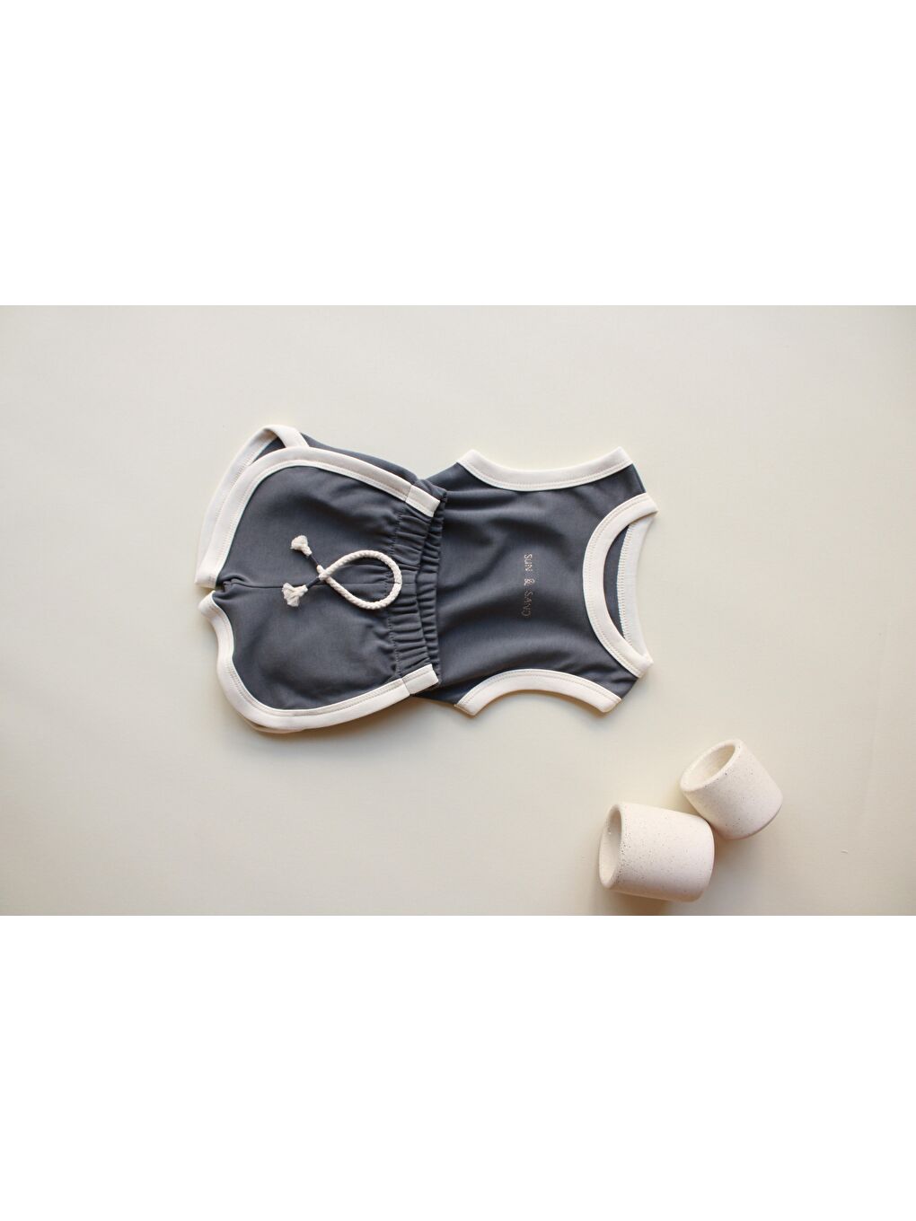 Gri Antrasit Unisex Atlet Şort Takım-4