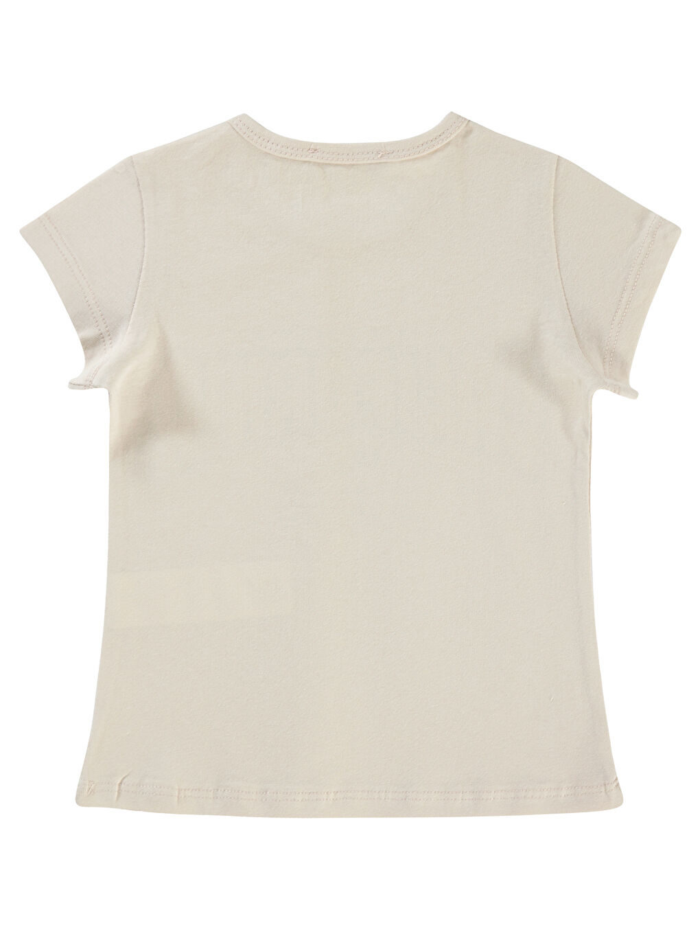 Pembe Kız Çocuk Tişört 2-5 Yaş Açık Pudra-1