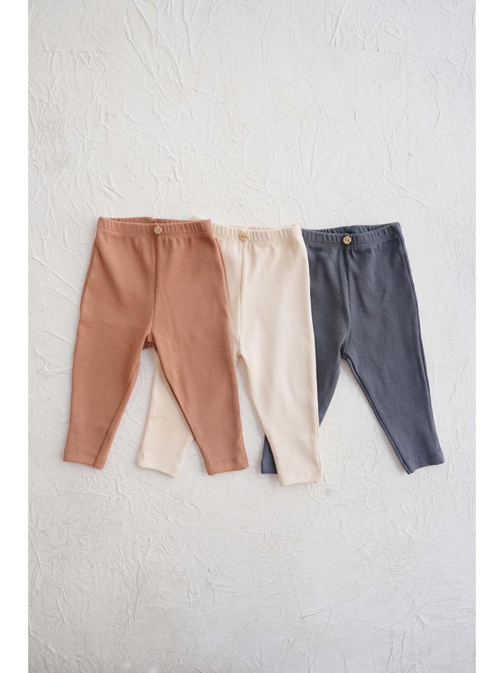 Kahverengi 3Lü Bebek Kaşkorse Tayt Model 4-1