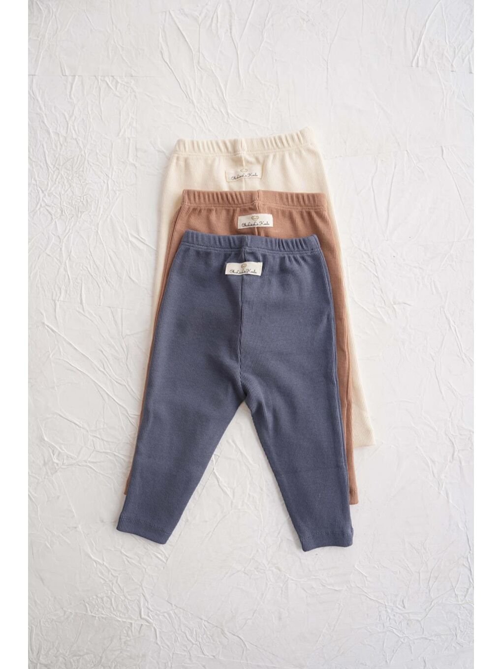 Kahverengi 3Lü Bebek Kaşkorse Tayt Model 4-2