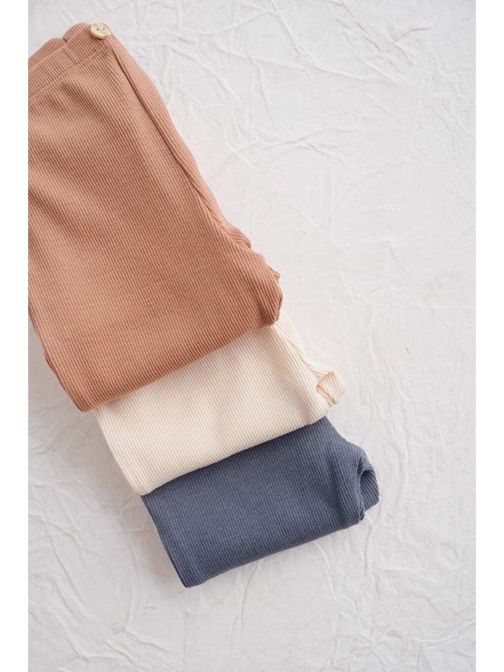 Kahverengi 3Lü Bebek Kaşkorse Tayt Model 4-5