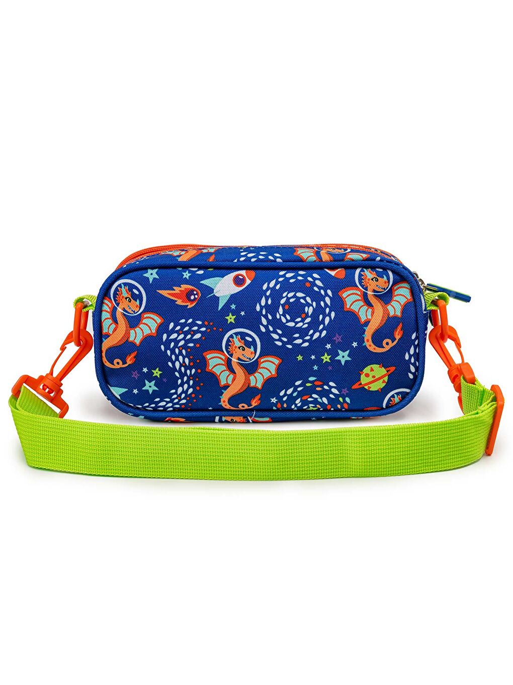 Lacivert Ponix Çocuk Okul Çantası ve Bel Çantası Fonksiyonlu Kalem Kutusu Seti-4