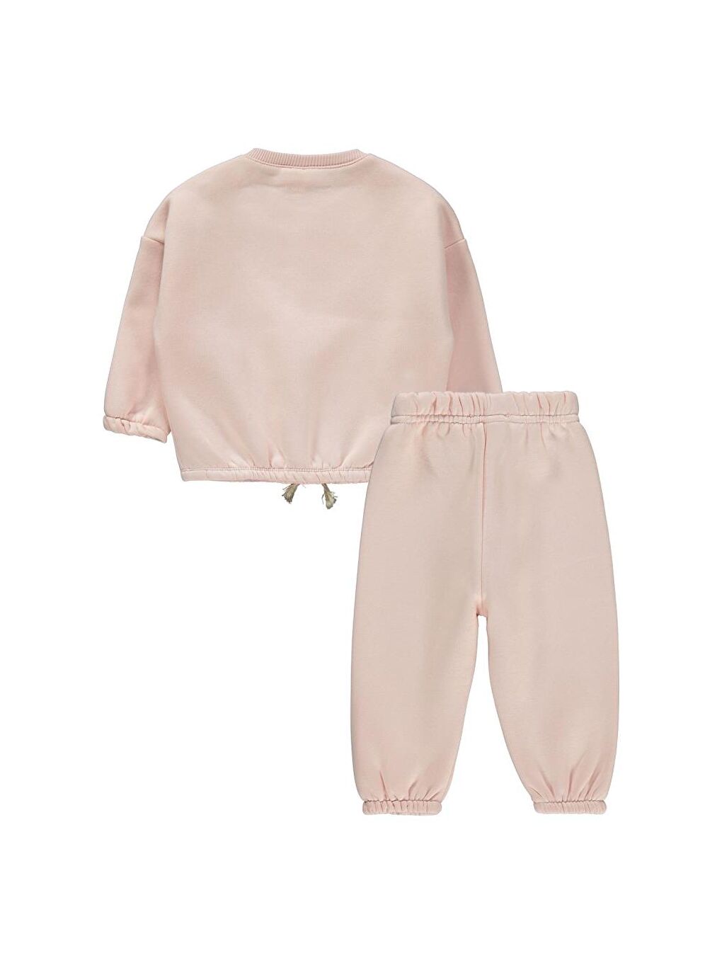 Pembe Baby Hello My Little One Etiketli 6-18 Ay Takım - Pudra 6-9 Ay-1