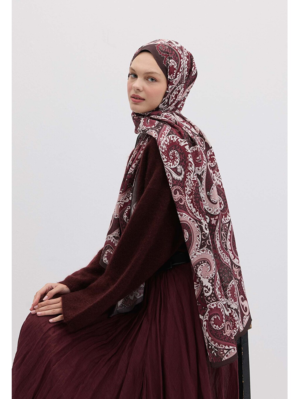 Asenath Desen Şal Fuşya-2