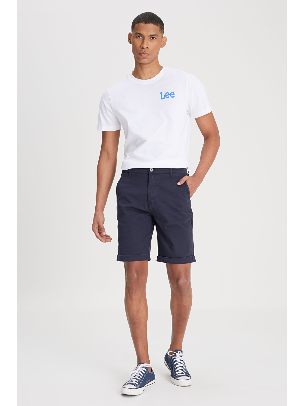 Regular Fit Normal Bel Lacivert Şort