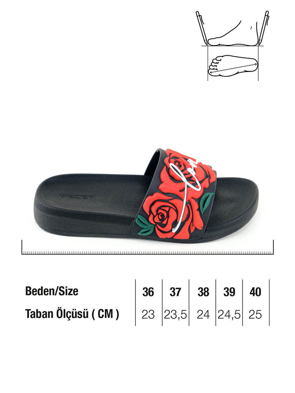 Kırmızı Kadın Yazlık Rahat Taban Ev Bahçe Günlük Terlik-2