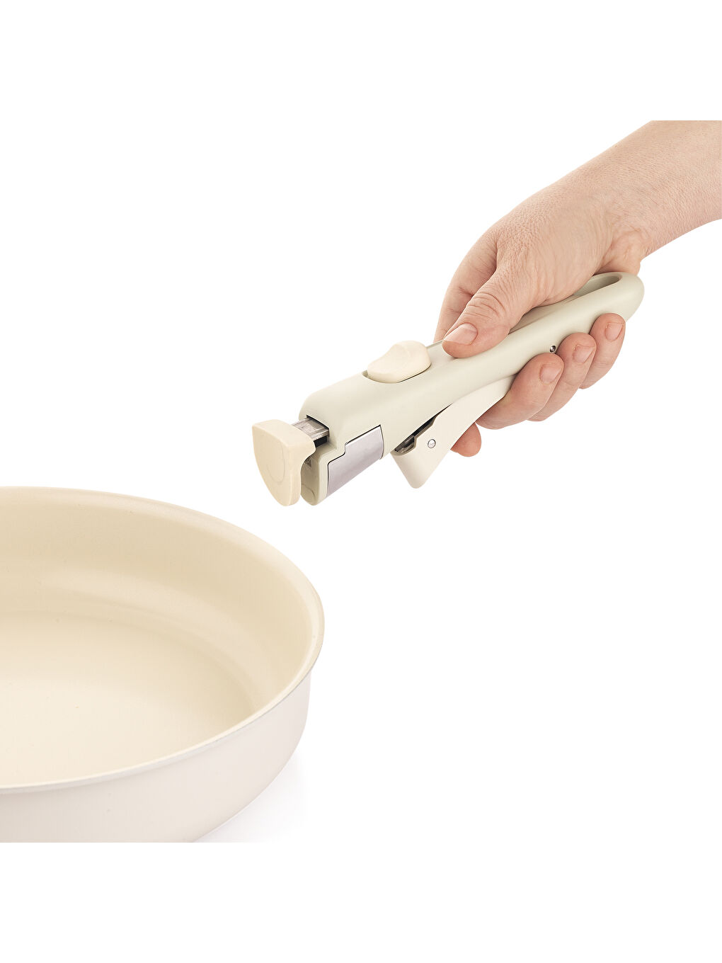 Ekru Vision Seramik Tencere Seti 7 Parça-Krem-9