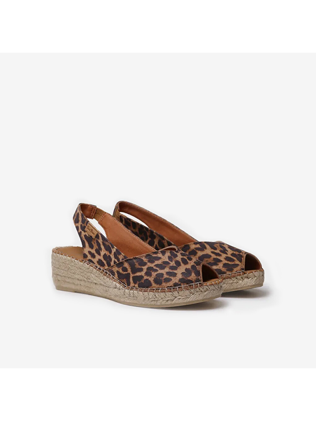 Karışık Kadın Leopar Desenli Sandalet-1