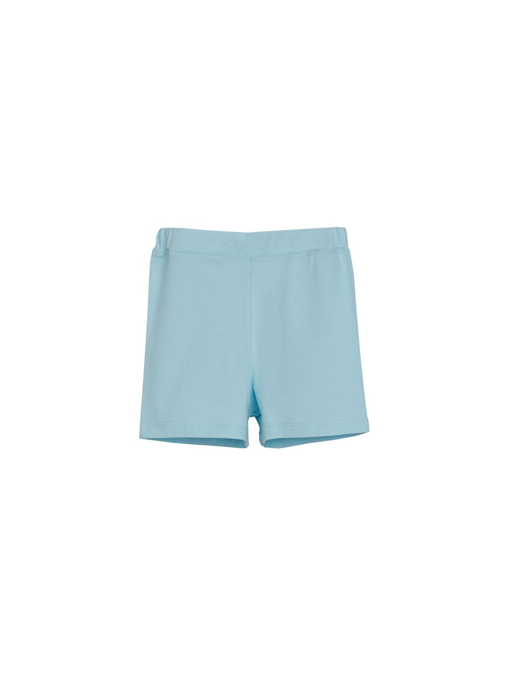 Bebek Mavisi Kız Çocuk Düz Basıc Dans Şortu