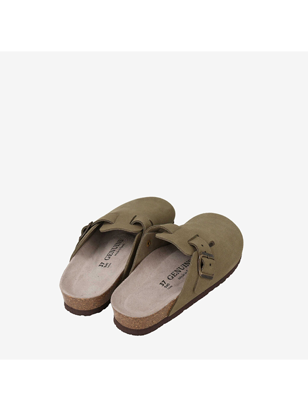 Haki Erkek Sabo Terlik G105944 Rıva Velour Kaki-2