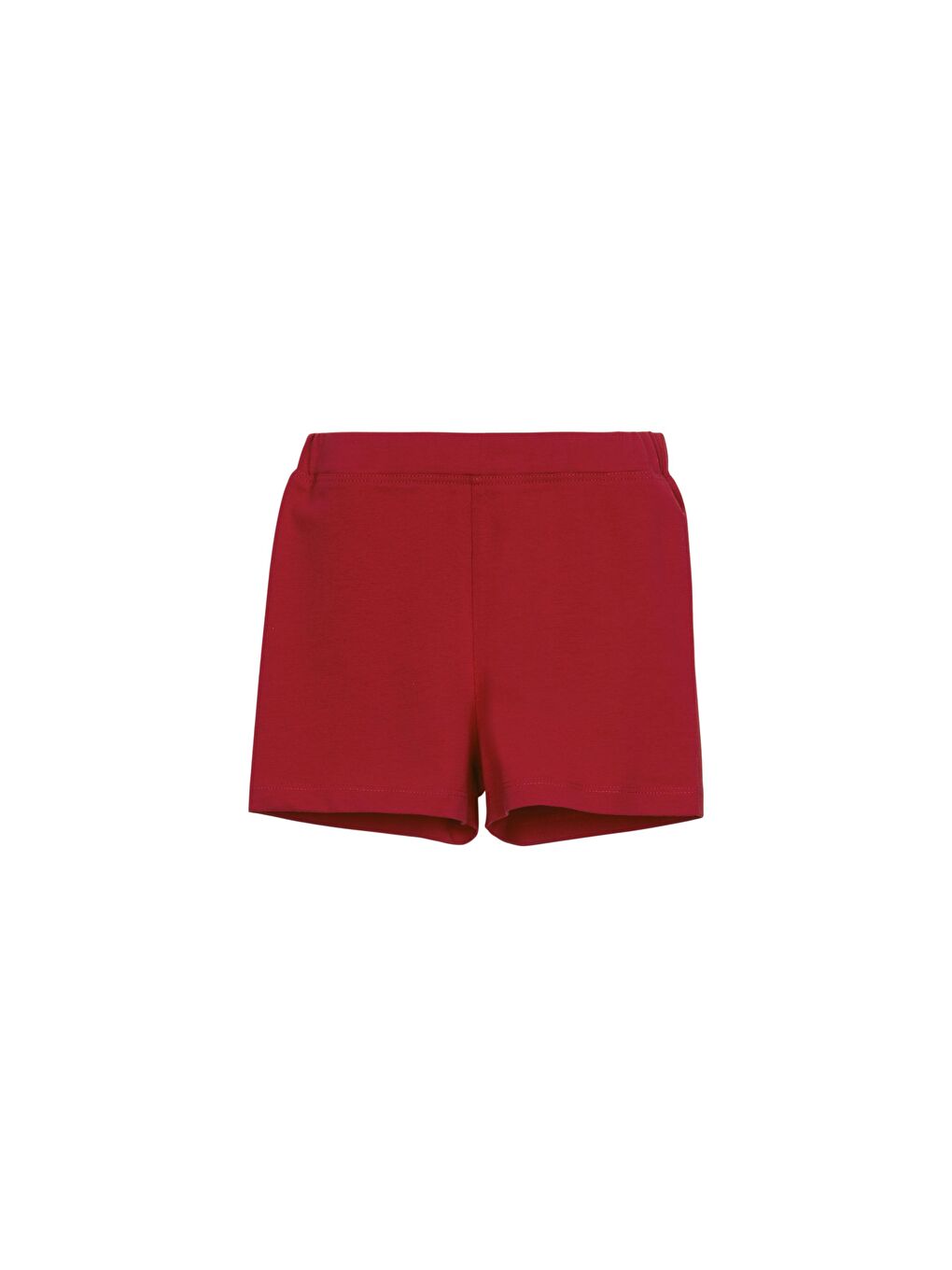Kırmızı Kız Çocuk Düz Basıc Dans Şortu