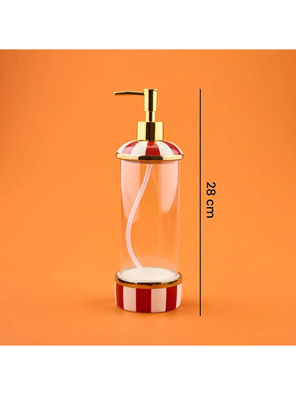 Karışık Maura Rossa Tekli Cam Sabunluk - Renkli / Sarı - 540 ml-5