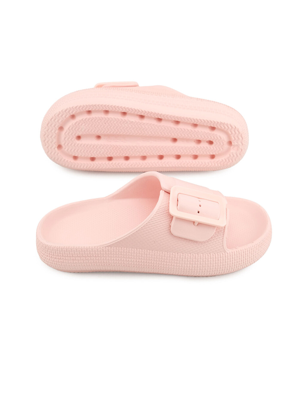Pembe Kadın Yazlık Tek Toka Ayarlanabilir Eva Banyo Bahçe Havuz Plaj Terlik-5