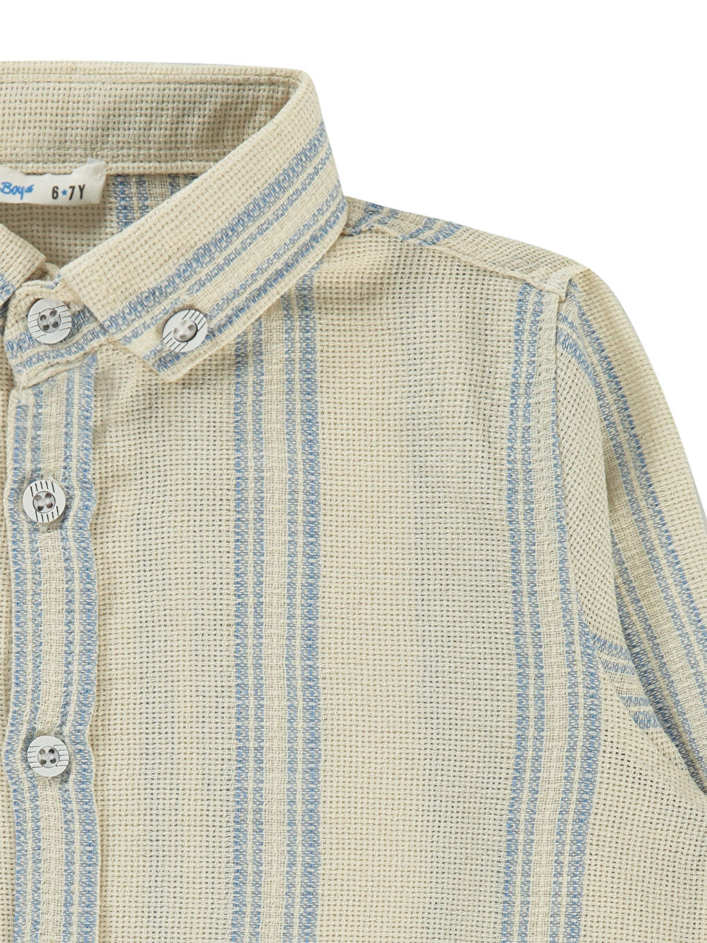 Boys Erkek Çocuk Gömlek 6-9 Yaş Mavi-3