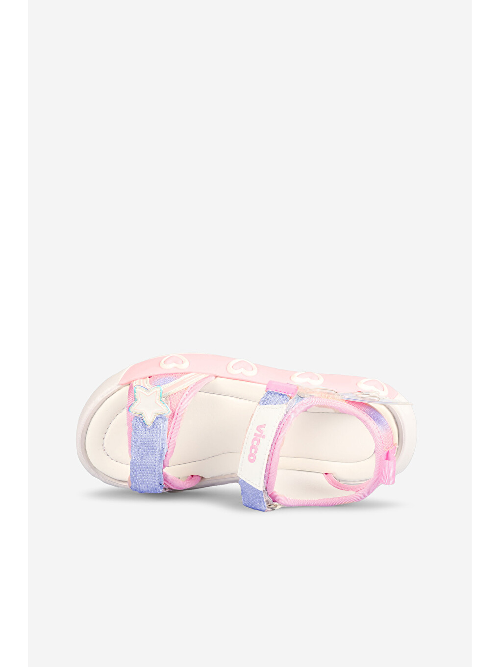 Pembe Label Hafif Kız Çocuk Pudra Sandalet-3