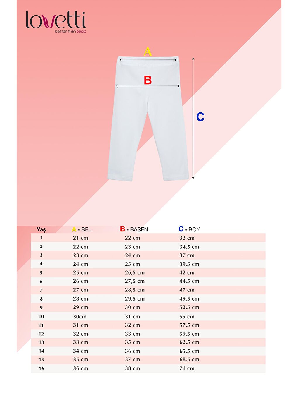 Lovetti Canlı Pembe Şeker pembe Kız Çocuk Düz Basıc Diz Altı Kapri - 1