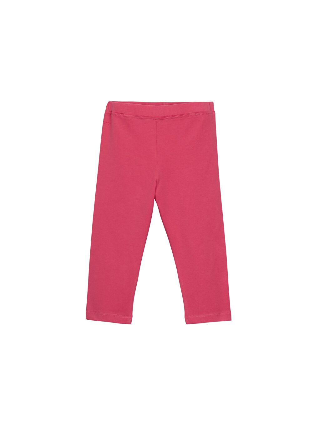 Kırmızı Nar Çiçeği Kız Çocuk Düz Basıc Diz Altı Kapri