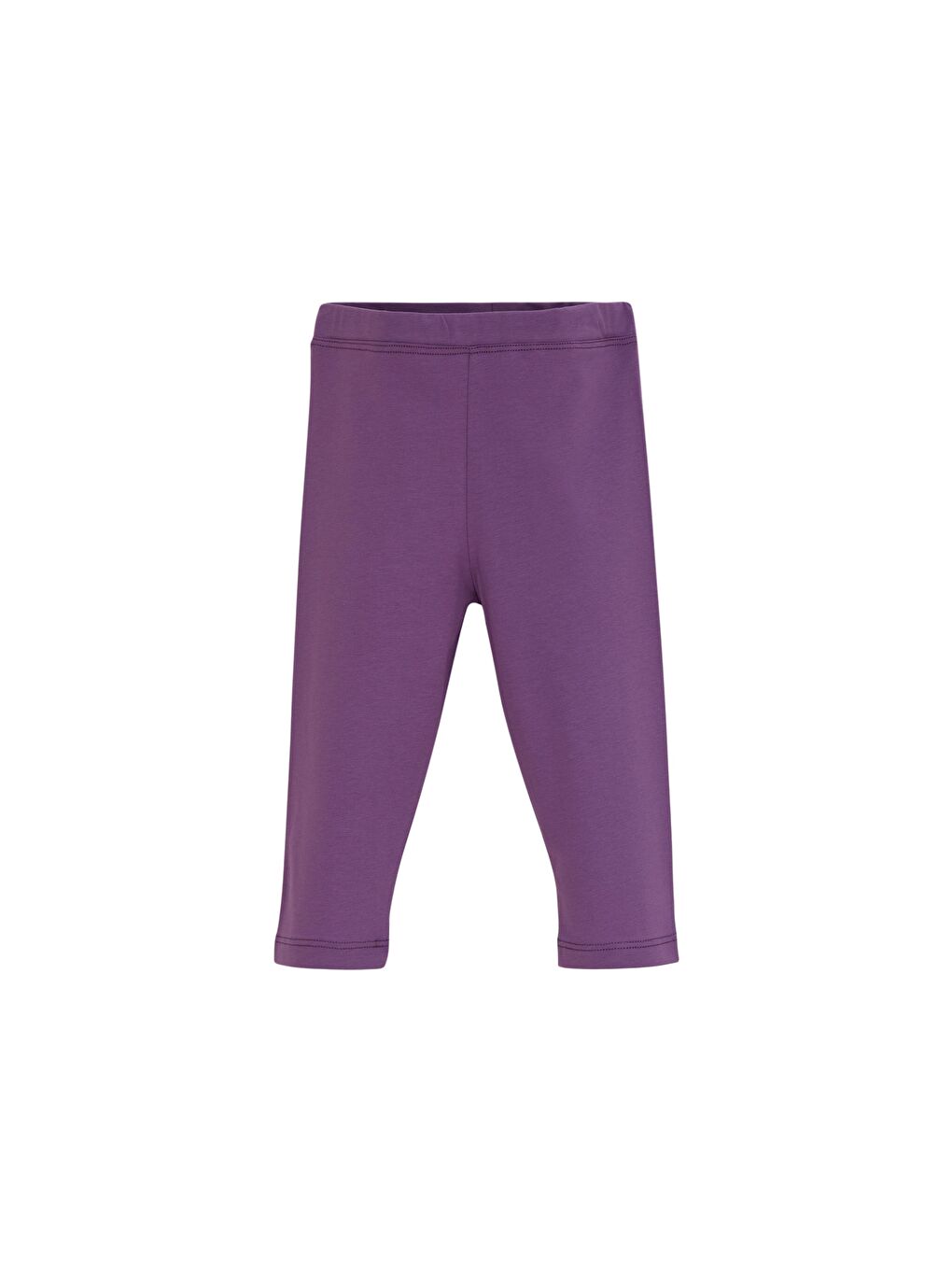 Açık Mor Kız Çocuk Düz Basıc Diz Altı Kapri