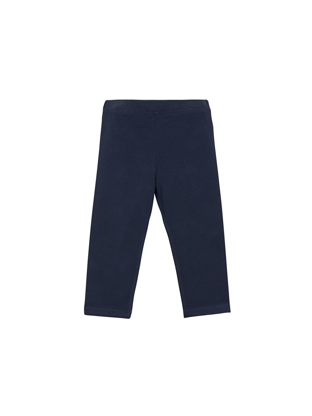 Açık Lacivert Kız Çocuk Düz Basıc Diz Altı Kapri