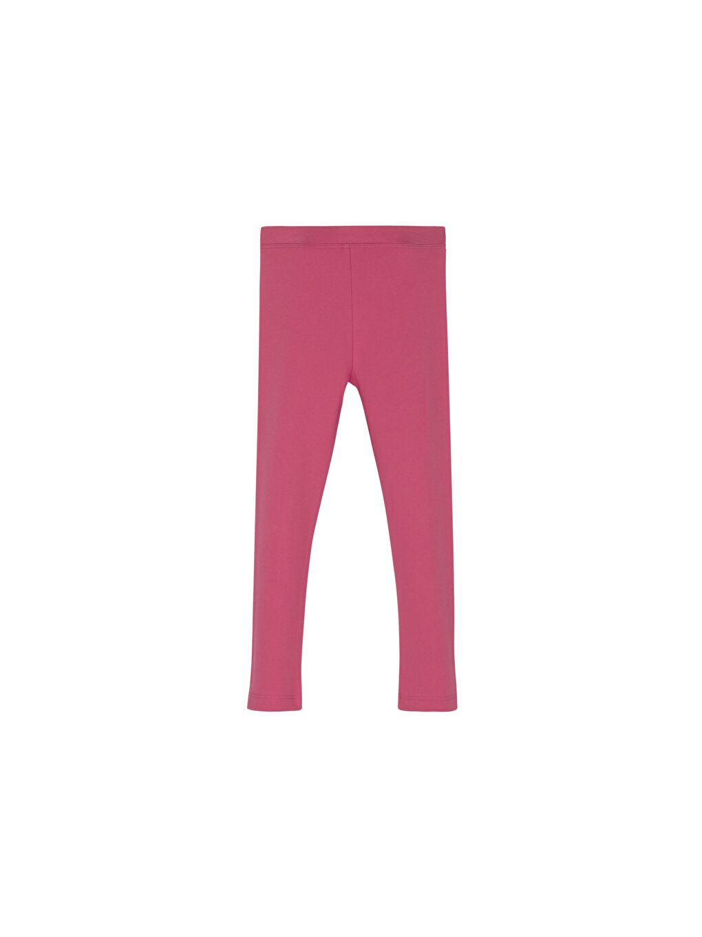 Kırmızı Nar Çiçeği Kız Çocuk Kışlık Tam Boy Düz Basıc Tayt