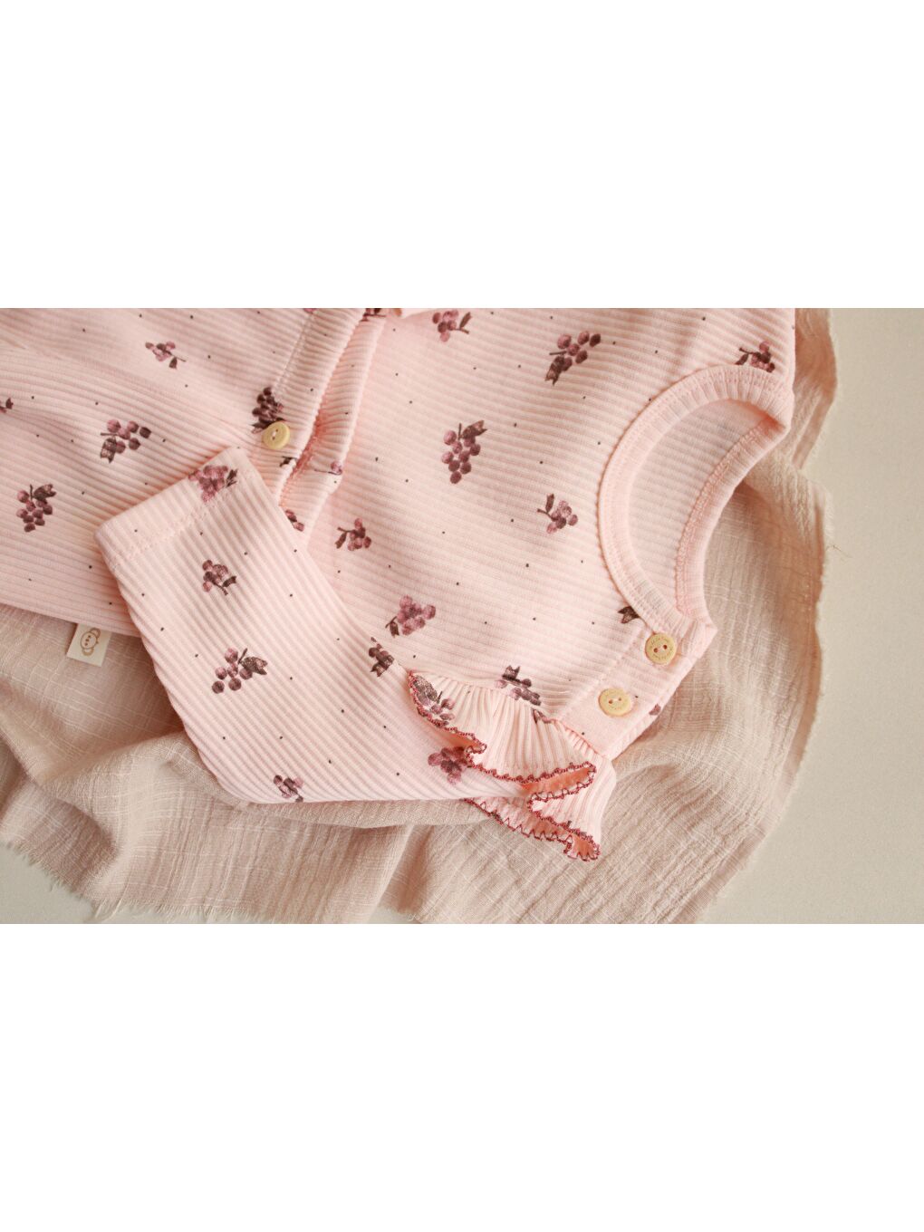 Pembe Üzüm Baskılı Fancy Girls Alt Üst Takım-2