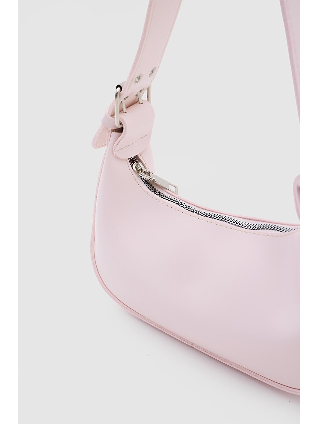Muse Oval Baget Çanta Pudra Pembe-2