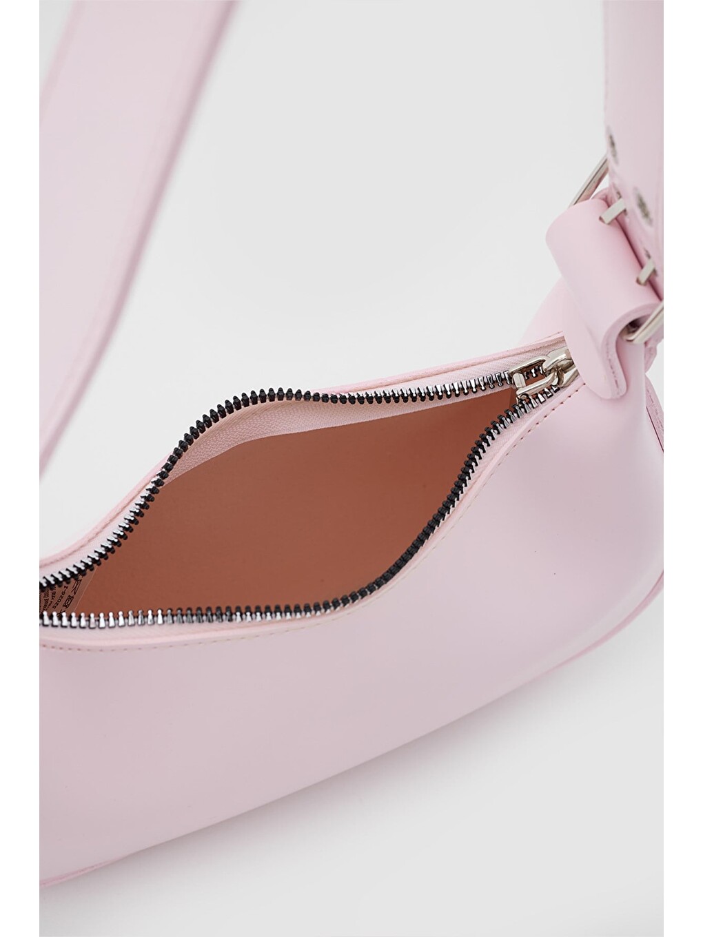 Muse Oval Baget Çanta Pudra Pembe-4