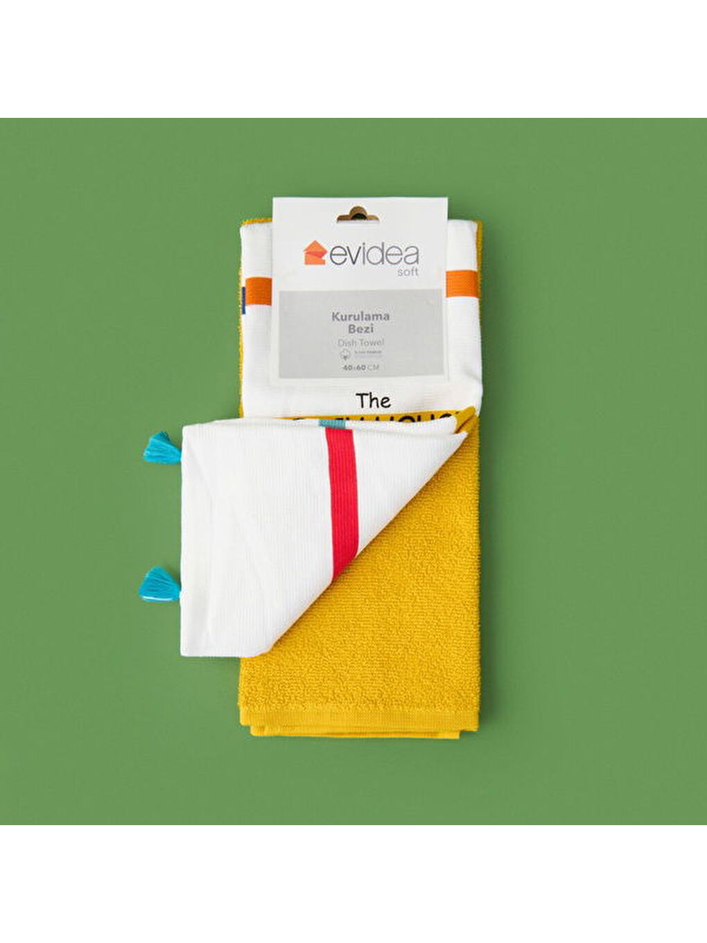 Karışık Soft Beach 2'li Mutfak Havlusu - Renkli - 40x60 cm-3