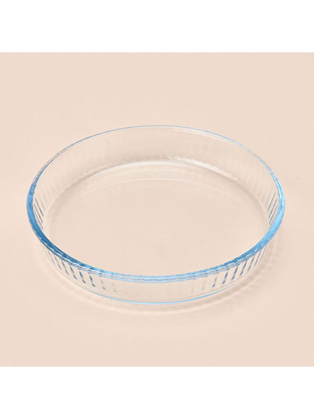 Renksiz Twin Yuvarlak Petekli Cam Fırın Kabı - Şeffaf - 25 cm-6