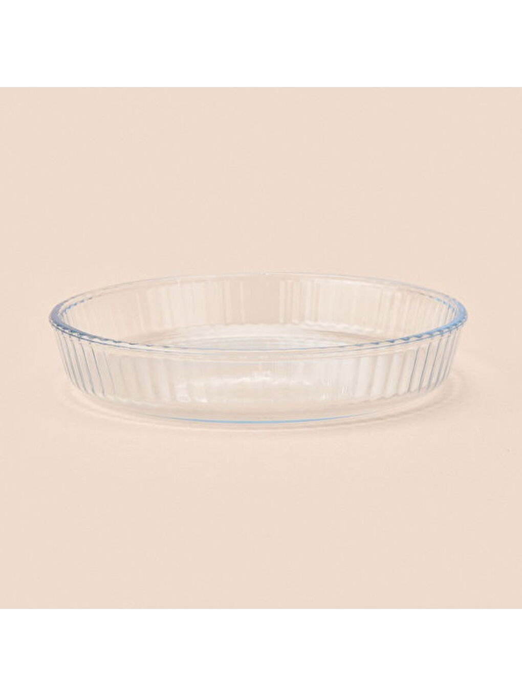 Renksiz Twin Yuvarlak Petekli Cam Fırın Kabı - Şeffaf - 25 cm-8