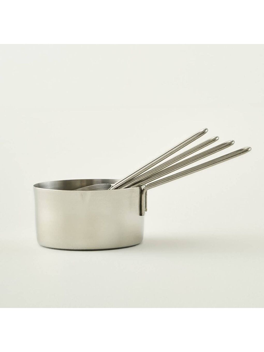 Vave Çelik Ölçü Kabı Seti Beyaz-2