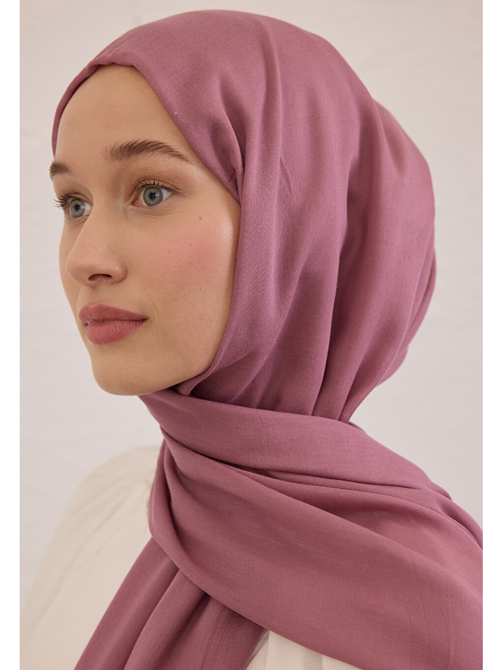 Soft Viskon Şal Gülpembe-3