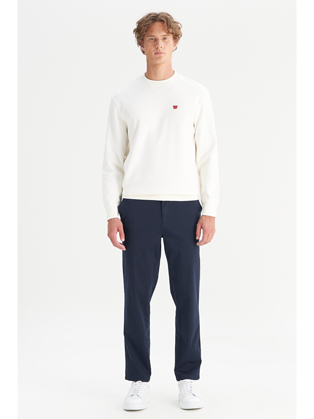 Lacivert Pamuklu Slim Fit Cepli Yumuşak Dokulu Esnek Pantolon-2