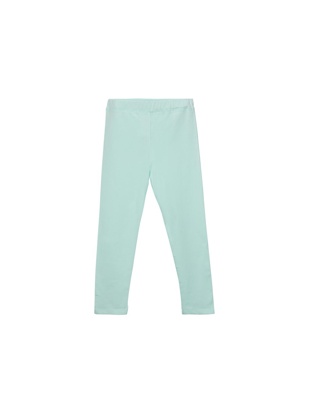 Turkuaz Mint Kız Çocuk Tam Boy Düz Basıc Tayt