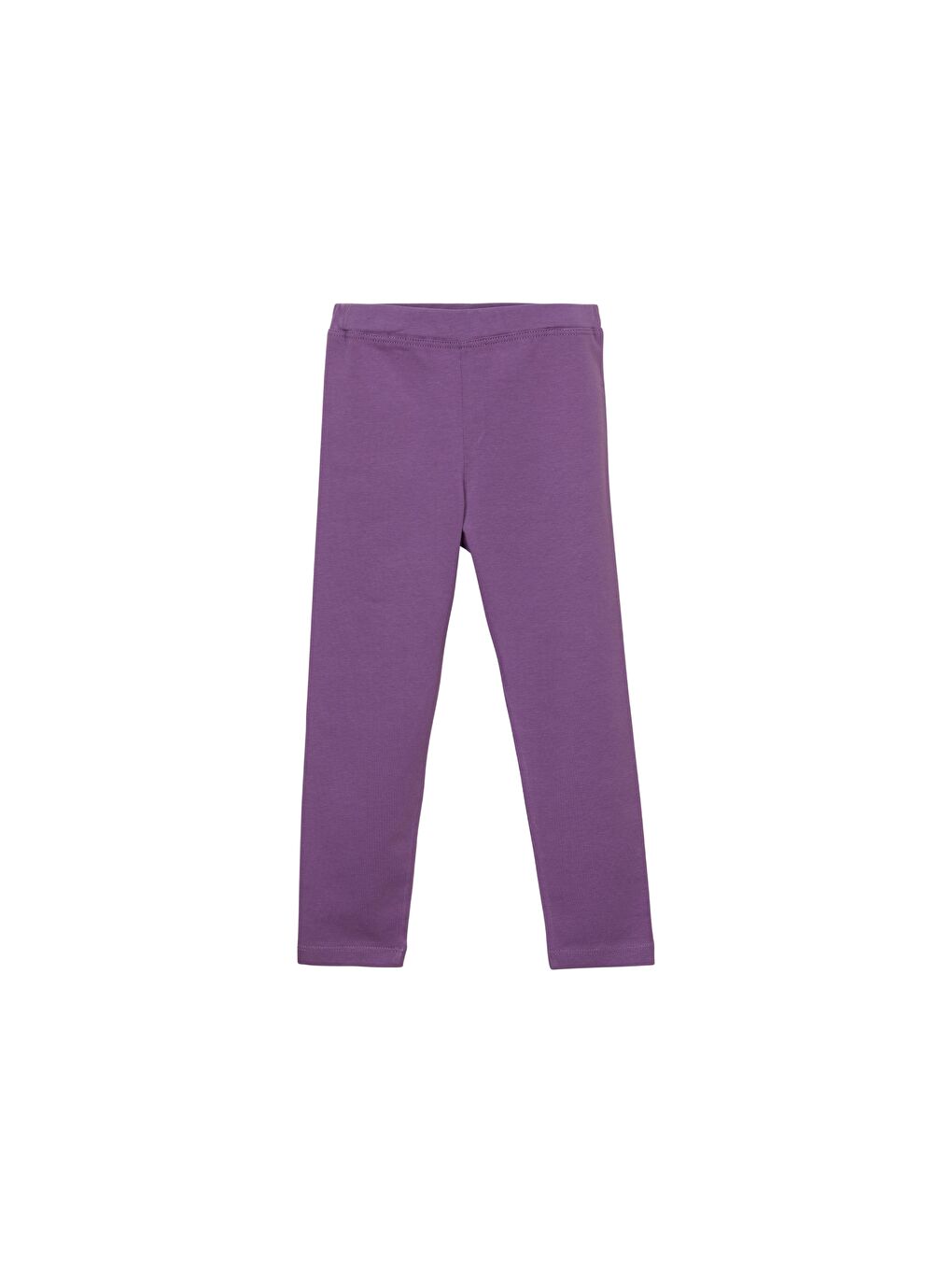Açık Mor Kız Çocuk Tam Boy Düz Basıc Tayt