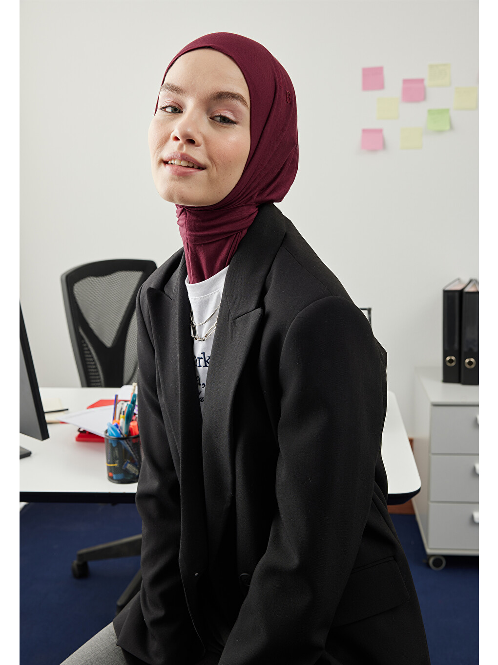 Athletic Hijab Bordo-4