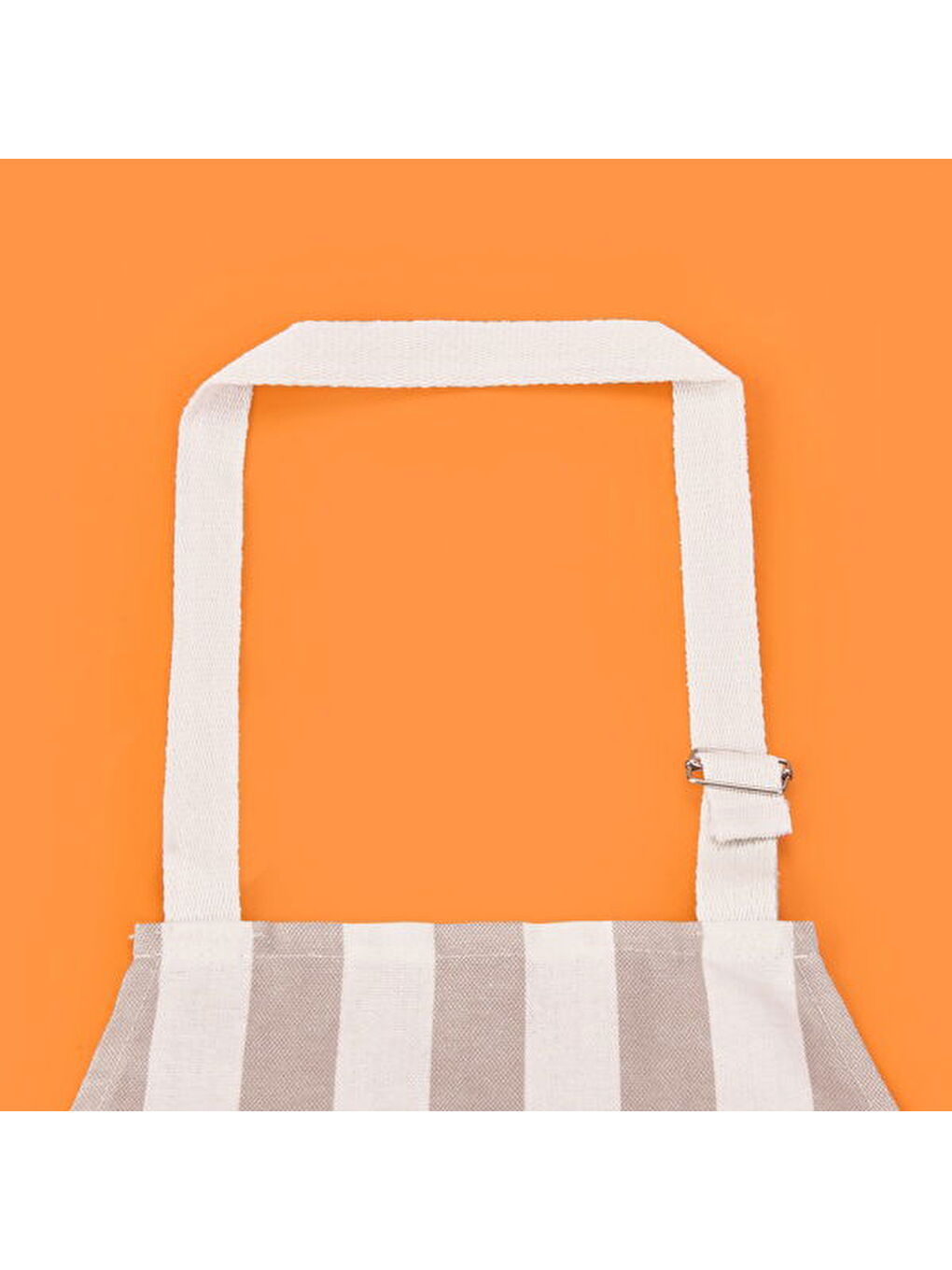 Soft Woro Mutfak Önlüğü - Ekru / Gri - 54x78 cm-5