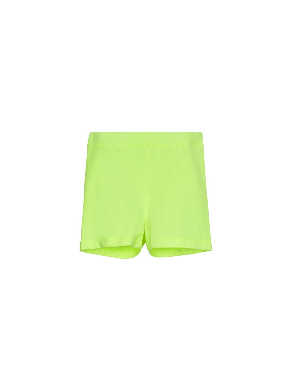 Siyah Neon Sarı Kız Çocuk Düz Basıc Dans Şortu