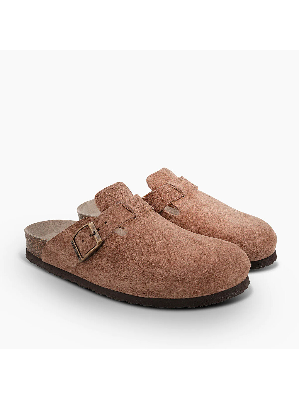 Kahverengi Kadın Terlik G105785 Rıva Velourterra-1