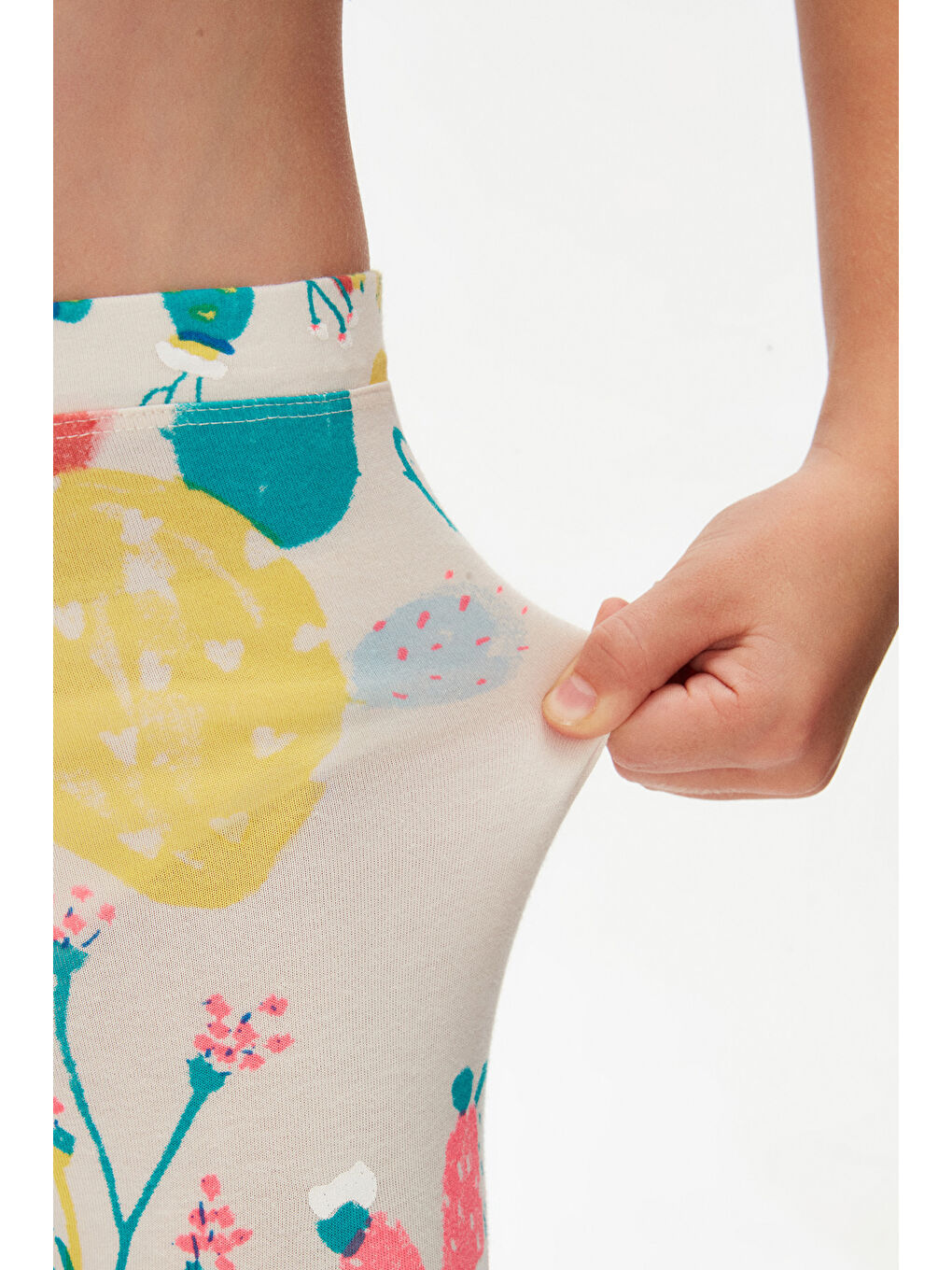 Karışık Kız Çocuk Spring Cactus Desen Kapri-2