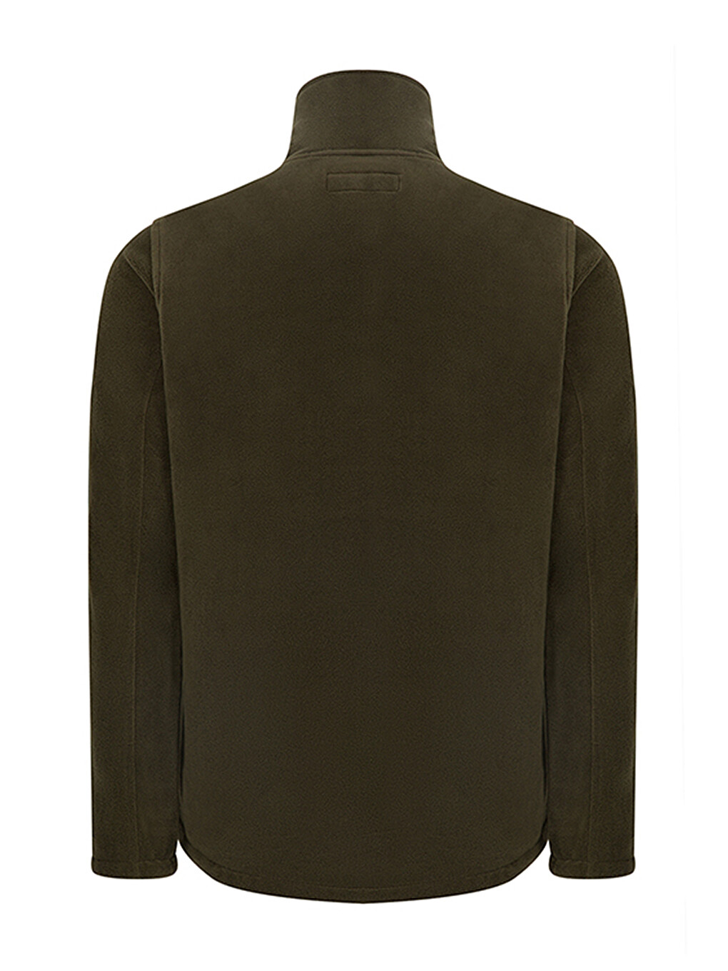 Haki Erkek Polar Fermuarlı Sweatshirt-1