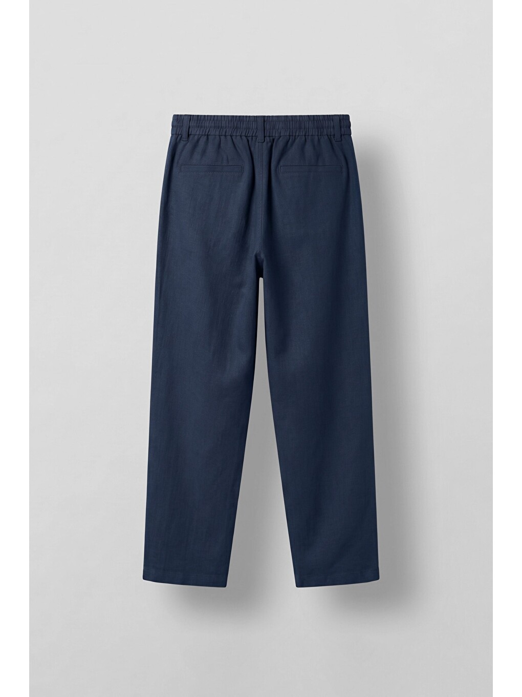 Erkek Relaxed Fit Bağcıklı Rahat Kalıp Pantolon Lacivert-1