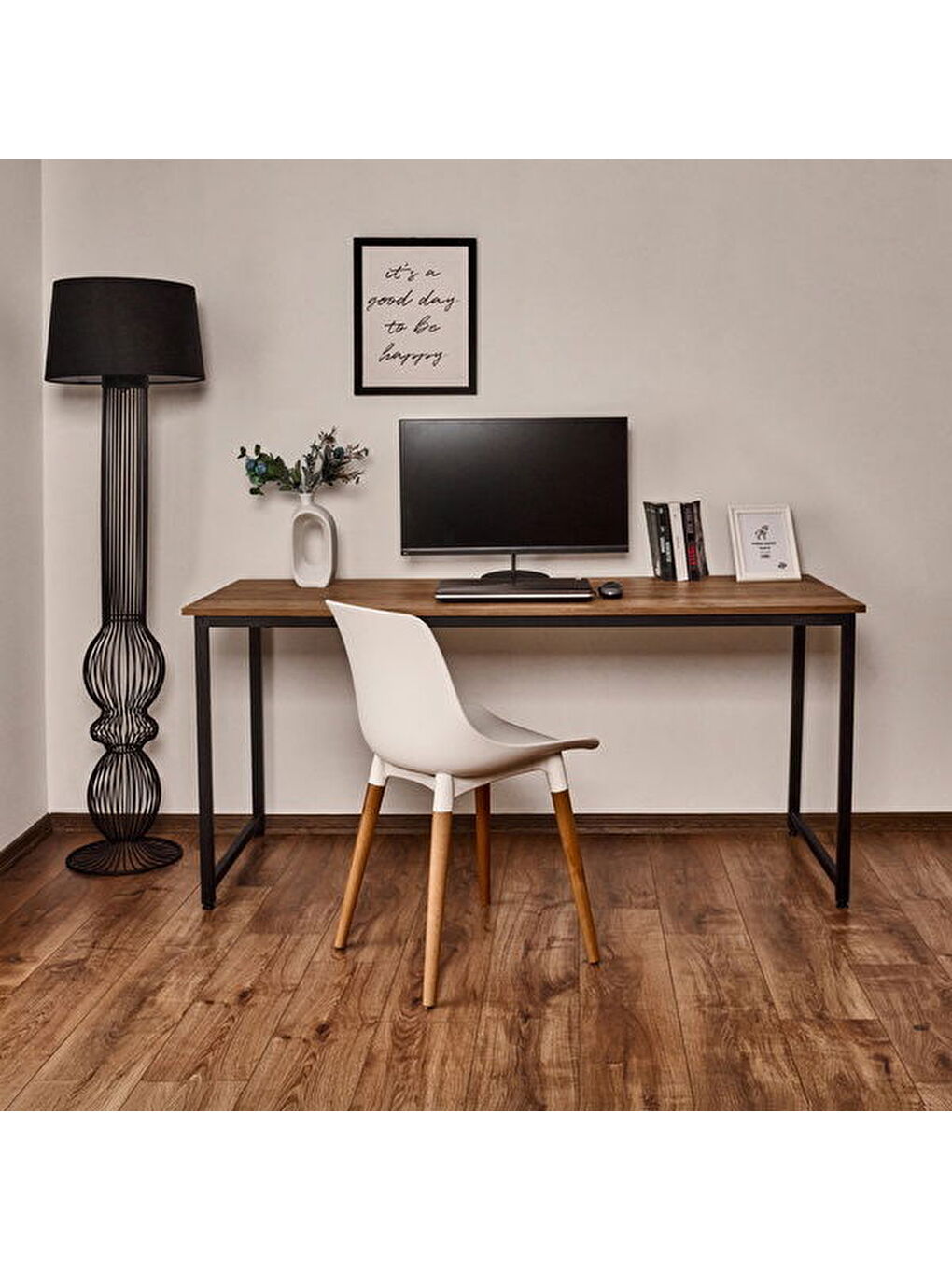 Kahverengi Çalışma Masası - Atlantik Çam - 160 cm-4