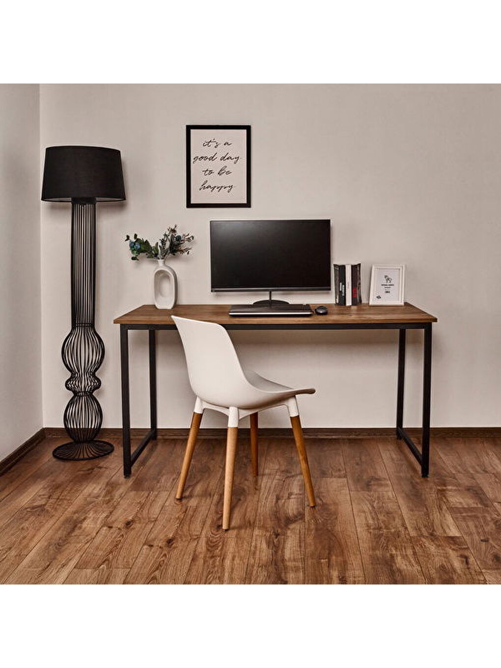 Kahverengi Çalışma Masası - Atlantik Çam - 120 cm-7