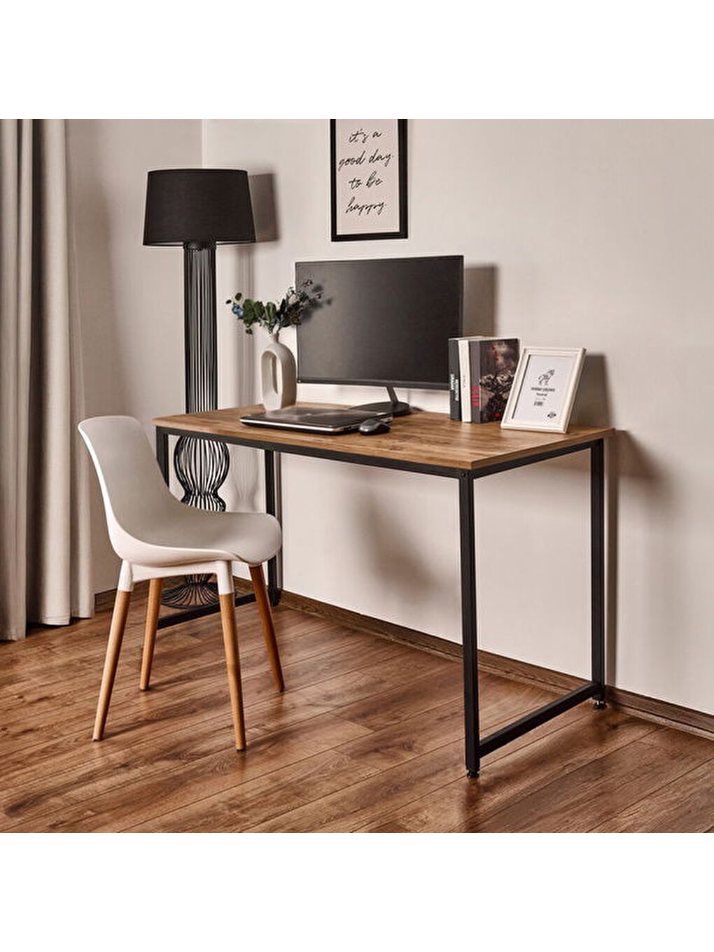 Kahverengi Çalışma Masası - Atlantik Çam - 140 cm